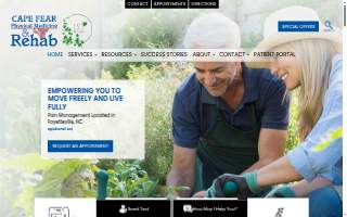 Cape Fear Physical Medicine & Rehab Fayetteville website