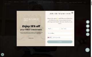 Monarch Esthetics website