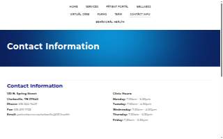 City of Clarksville Employee Health and Wellness Center website