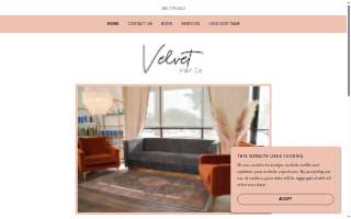 Velvet Hair Co. website