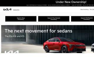 Oakland Kia website