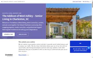 The Addison of West Ashley website