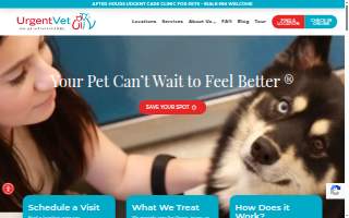 UrgentVet of Canton website
