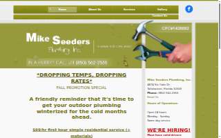 Mike Seeders Plumbing Inc website
