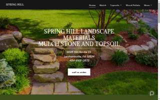 Spring Hill Landscape Materials website