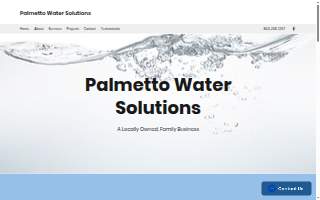 Palmetto Water Solutions website