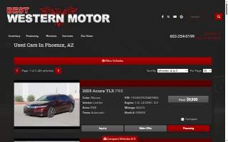 Best Western Motor website
