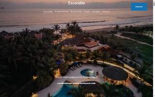 The Escondite website