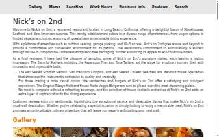 Nick's on 2nd website