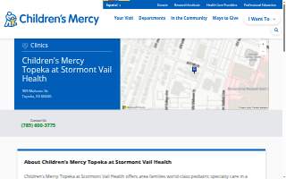 Children's Mercy Topeka at Stormont Vail Health website