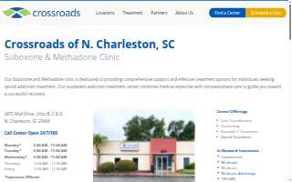 Crossroads Treatment Center of North Charleston website