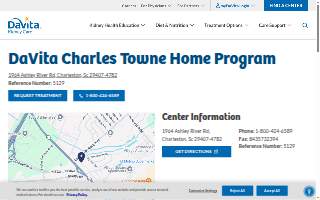 DaVita Charles Towne Home Program website