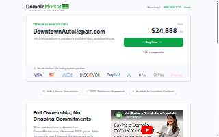 Downtown Auto Repair website