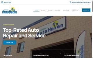 Auto Haven website