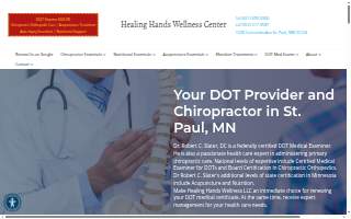 Healing Hands Chiropractic of Flint website