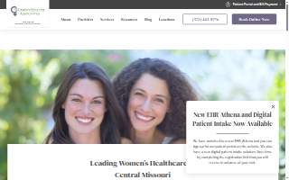 Women's Health Associates website