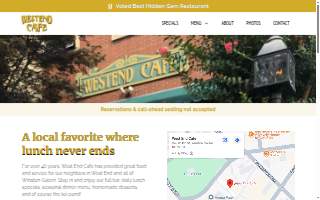 West End Cafe website