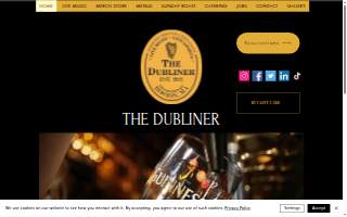 Dubliner Pub website