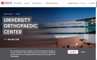 U of U Health Orthopaedic Center Pharmacy website