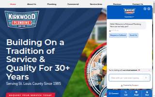 Kirkwood Plumbing Inc website