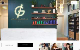 Gold + Arrow website