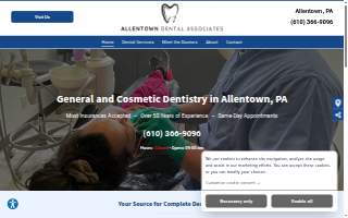 Allentown Dental Associates website
