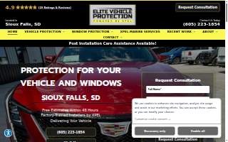 Elite Vehicle Protection * Powered by XPEL website