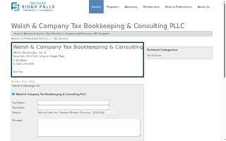 Walsh & Company Tax, Bookkeeping, and Consulting website