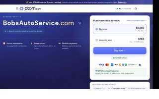 Bob's Auto Service website