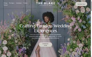 The Blake - A Modern Event Space website