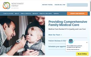 Northwest Family Clinics Plymouth website