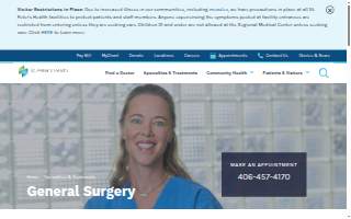 St. Peter's Health Medical Group General Surgery website