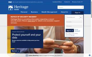 Heritage Catering website