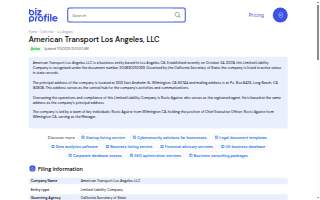 American Transport Los Angeles LLC website