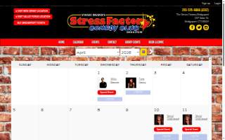 The Stress Factory comedy club, Bridgeport website