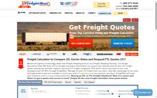 FreightRun - Compare Freight Carrier Rates & Get Your Quote of Bridgeport website