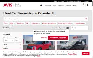 Car Sales Orlando website