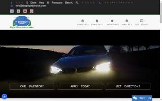 Right Choice Auto Sales of Fort Lauderdale website