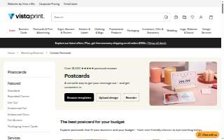 The Postcard website