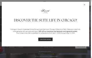 Fairmont Chicago, Millennium Park website