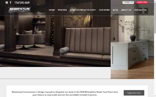 Momentum Construction + Design website