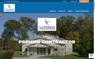 Lynnman Construction of Lansing website