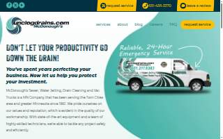McDonough's - Drain Cleaning Blaine MN of St. Paul website