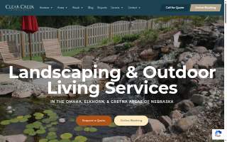 Clear Creek Landscapes of Omaha website
