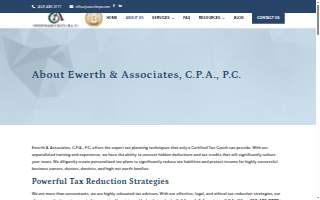 Ewerth & Associates, CPA, PC website