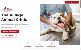 The Village Animal Clinic of Albany website