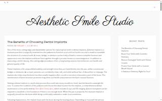 Implant Smile Studio website