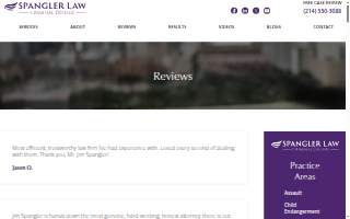 Spangler Law website