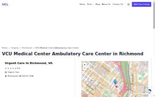 VCU Medical Center Ambulatory Care Center website