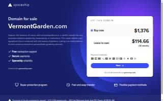 Vermont Garden Design website